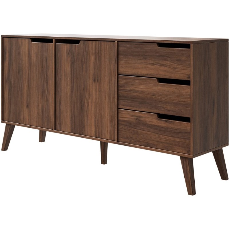 Komoda NOREL - moderní komoda se 3 zásuvkami a 2 dvířky