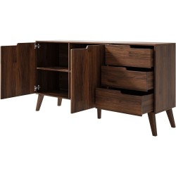 Komoda NOREL - moderní komoda se 3 zásuvkami a 2 dvířky