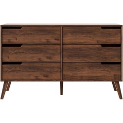 Komoda NOREL - skandinávská komoda se 6 zásuvkami | Stabilní, elegantní, prostorná