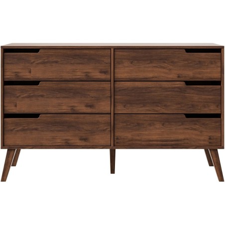 Komoda NOREL - skandinávská komoda se 6 zásuvkami | Stabilní, elegantní, prostorná