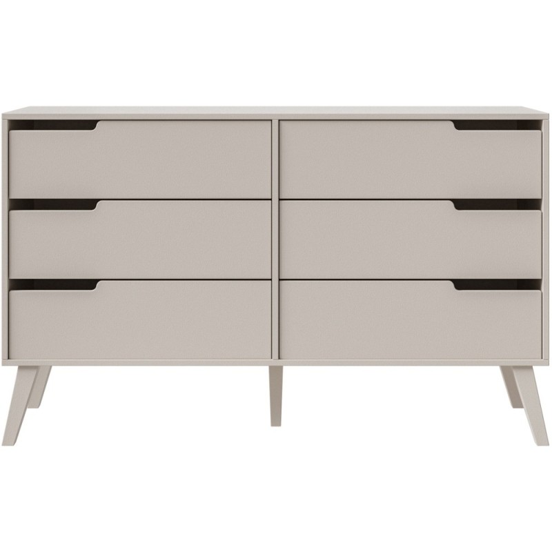 Komoda NOREL - skandinávská komoda se 6 zásuvkami | Stabilní, elegantní, prostorná