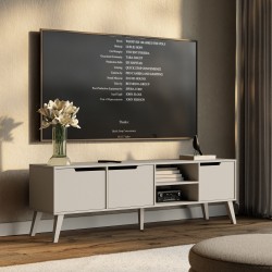 Skříňka RTV NOREL 180 cm - moderní, skandinávská, funkční