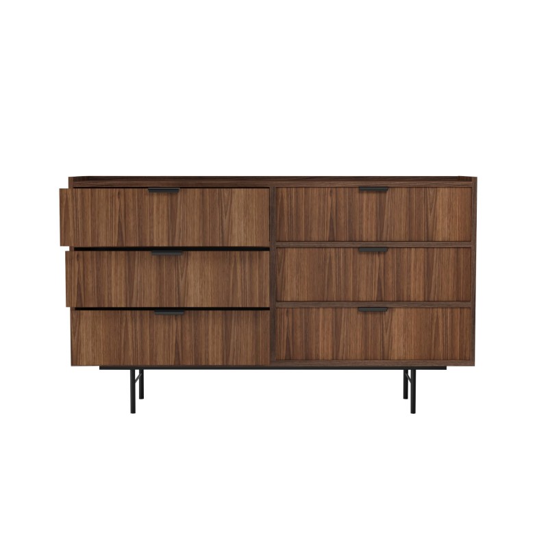 Komoda EVRON se 6 zásuvkami - moderní, elegantní a prostorná