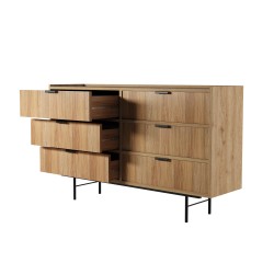 Komoda EVRON se 6 zásuvkami - moderní, elegantní a prostorná