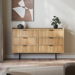 Komoda EVRON se 6 zásuvkami - moderní, elegantní a prostorná