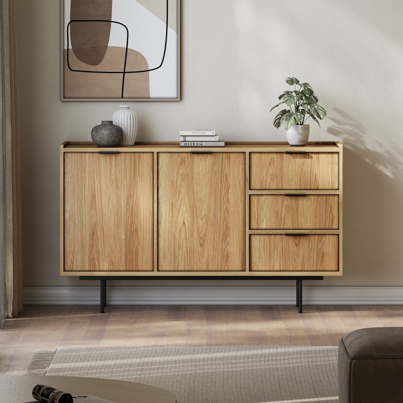 Komoda EVRON 3 zásuvky a 2 dvířka - moderní a elegantní