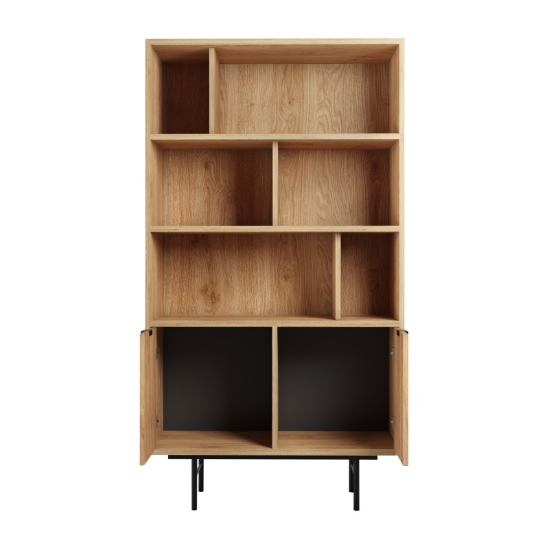 Knihovna EVRON 4 police a 2 skříňky - moderní a funkční