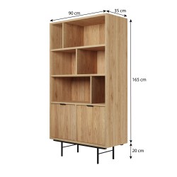 Knihovna EVRON 4 police a 2 skříňky - moderní a funkční