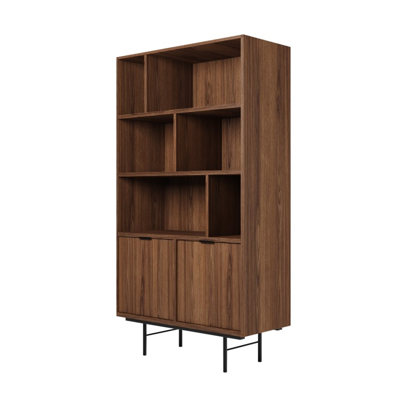 Knihovna EVRON 4 police a 2 skříňky - moderní a funkční