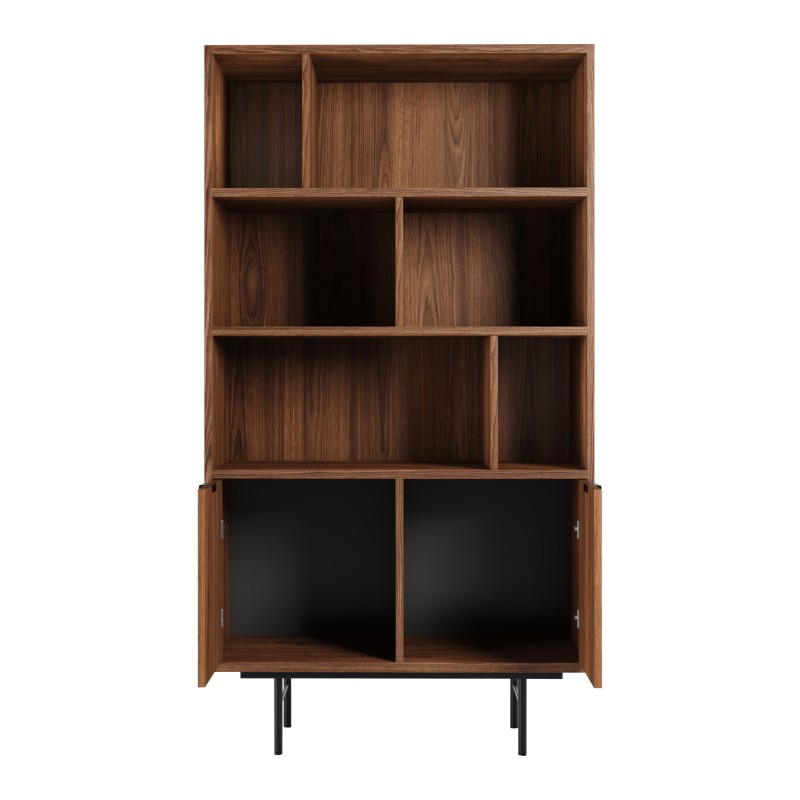 Knihovna EVRON 4 police a 2 skříňky - moderní a funkční