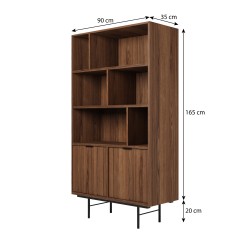 Knihovna EVRON 4 police a 2 skříňky - moderní a funkční