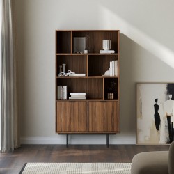 Knihovna EVRON 4 police a 2 skříňky - moderní a funkční