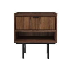 Noční stolek EVRON s 1 zásuvkou a policí - moderní a funkční