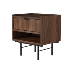 Noční stolek EVRON s 1 zásuvkou a policí - moderní a funkční