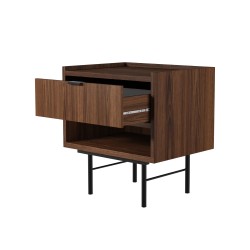 Noční stolek EVRON s 1 zásuvkou a policí - moderní a funkční