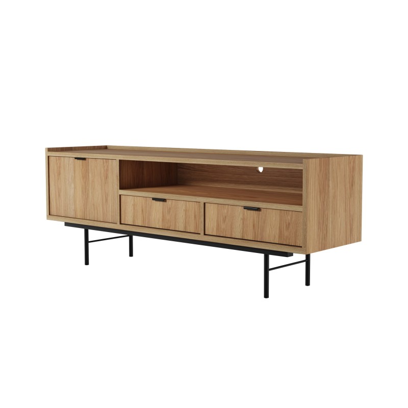 RTV skříňka EVRON - TV skříňka se zásuvkami