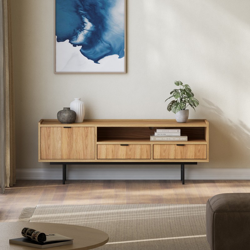 RTV skříňka EVRON - TV skříňka se zásuvkami