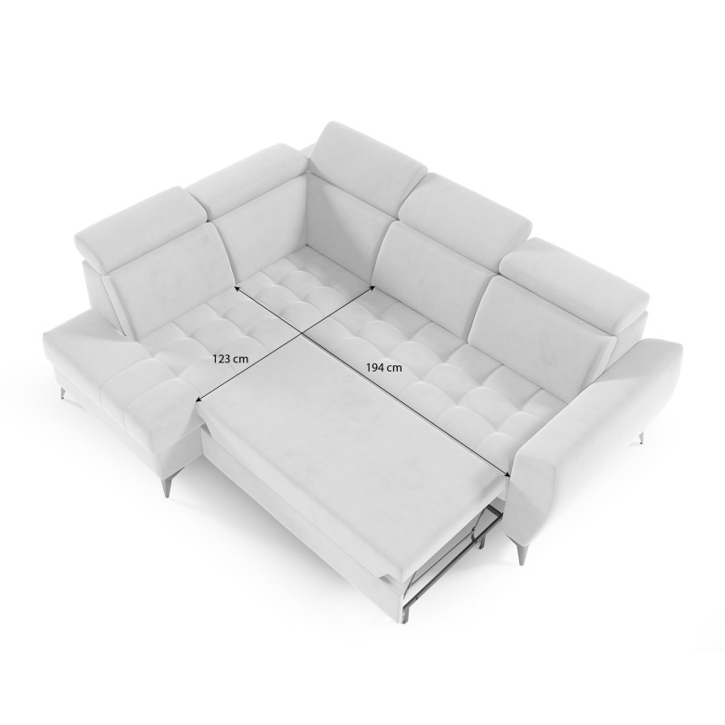 Rohová sedací souprava s funkcí spaní AURORA II | VENA