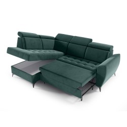 Rohová sedací souprava s funkcí spaní AURORA II | VENA