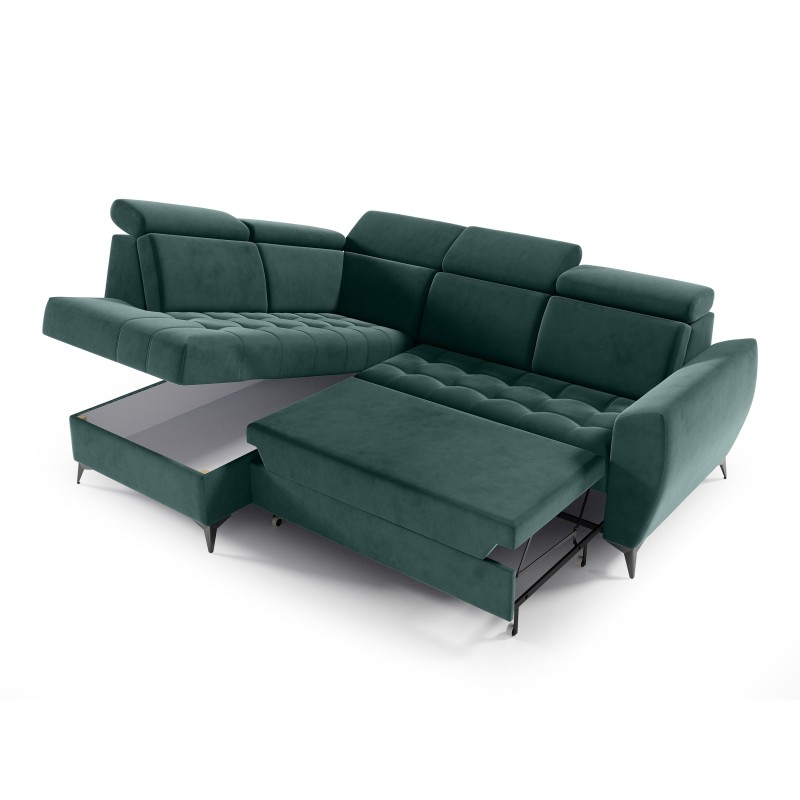 Rohová sedací souprava s funkcí spaní AURORA II | VENA