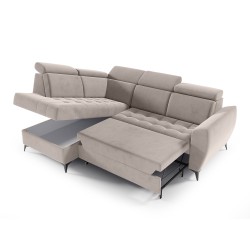 Rohová sedací souprava s funkcí spaní AURORA II | VENA