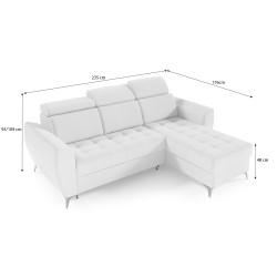 Rohová sedací souprava s funkcí spaní AURORA I | VENA