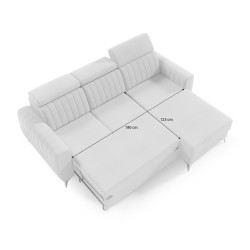 Rohová sedací souprava s funkcí spaní CONNOR I – kompaktní roh s úložným prostorem | NOEL