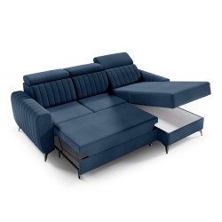 Rohová sedací souprava s funkcí spaní CONNOR I – kompaktní roh s úložným prostorem | NOEL