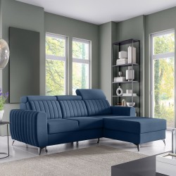 Rohová sedací souprava s funkcí spaní CONNOR I – kompaktní roh s úložným prostorem | NOEL