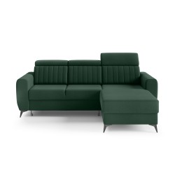 Rohová sedací souprava s funkcí spaní CONNOR I – kompaktní roh s úložným prostorem | NOEL