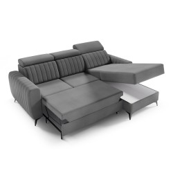 Rohová sedací souprava s funkcí spaní CONNOR I – kompaktní roh s úložným prostorem | NOEL