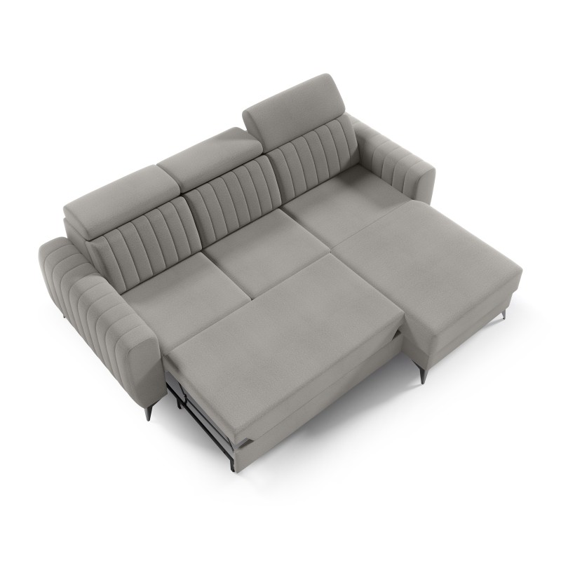 Rohová sedací souprava s funkcí spaní CONNOR I – kompaktní roh s úložným prostorem | NOEL