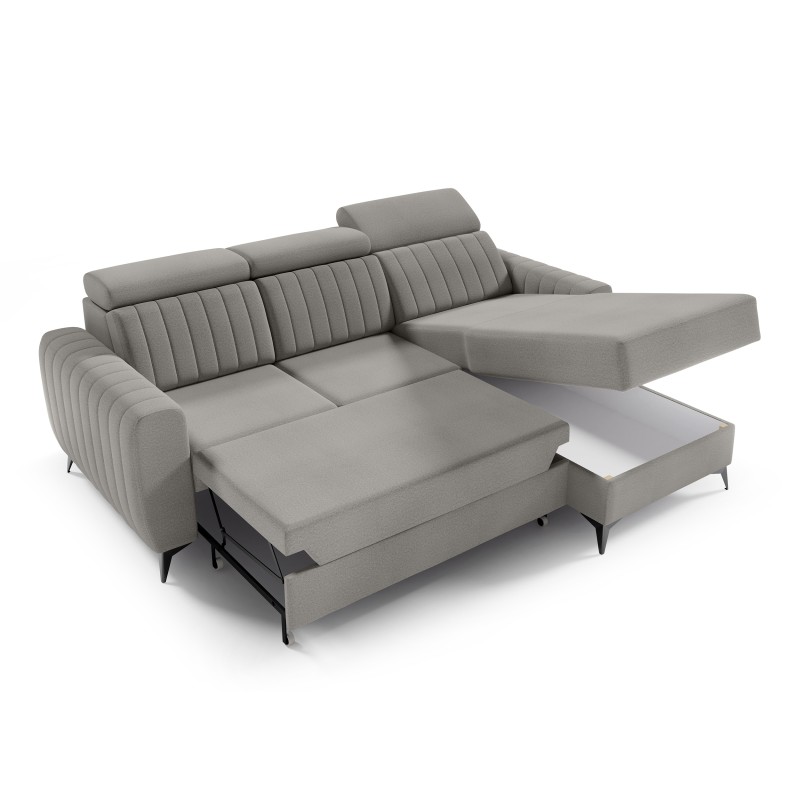 Rohová sedací souprava s funkcí spaní CONNOR I – kompaktní roh s úložným prostorem | NOEL