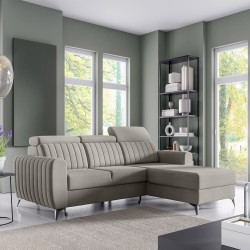 Rohová sedací souprava s funkcí spaní CONNOR I – kompaktní roh s úložným prostorem | NOEL