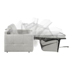 Třímístná pohovka PIREUS s italským rámem a matrací – funkce spaní | Chenille MISTERIO