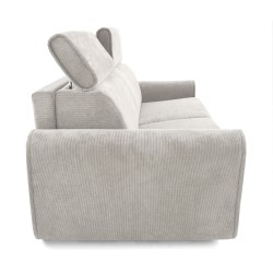 Třímístná pohovka PAVARTI s italským rámem a matrací – funkce spaní | Elegantní velours