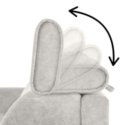 Třímístná pohovka PAVARTI s italským rámem a matrací – funkce spaní | Elegantní velours