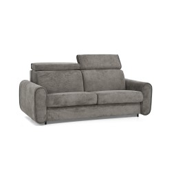 Třímístná pohovka PAVARTI s italským rámem a matrací – funkce spaní | Elegantní velours