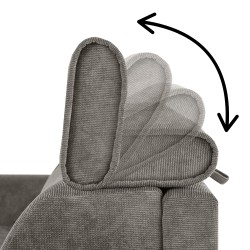 Třímístná pohovka PAVARTI s italským rámem a matrací – funkce spaní | Elegantní velours