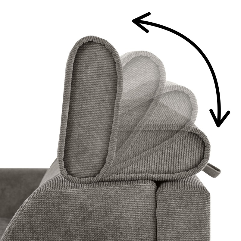 Třímístná pohovka PAVARTI s italským rámem a matrací – funkce spaní | Elegantní velours