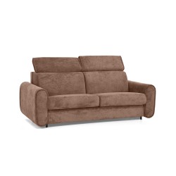 Třímístná pohovka PAVARTI s italským rámem a matrací – funkce spaní | Elegantní velours