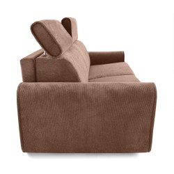 Třímístná pohovka PAVARTI s italským rámem a matrací – funkce spaní | Elegantní velours