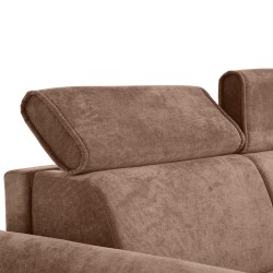 Třímístná pohovka PAVARTI s italským rámem a matrací – funkce spaní | Elegantní velours