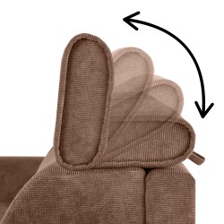 Třímístná pohovka PAVARTI s italským rámem a matrací – funkce spaní | Elegantní velours