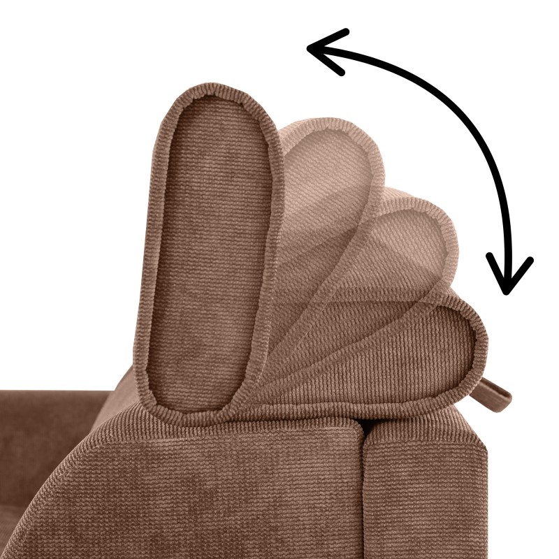 Třímístná pohovka PAVARTI s italským rámem a matrací – funkce spaní | Elegantní velours