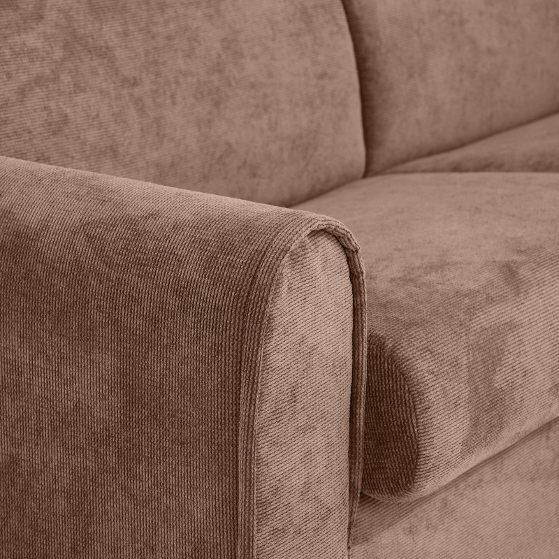 Třímístná pohovka PAVARTI s italským rámem a matrací – funkce spaní | Elegantní velours