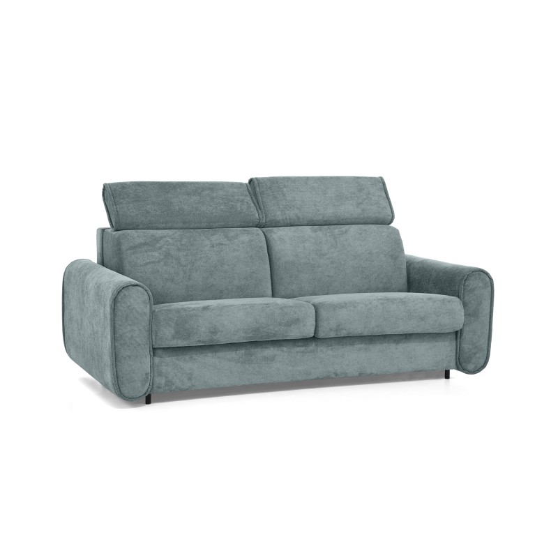 Třímístná pohovka PAVARTI s italským rámem a matrací – funkce spaní | Elegantní velours