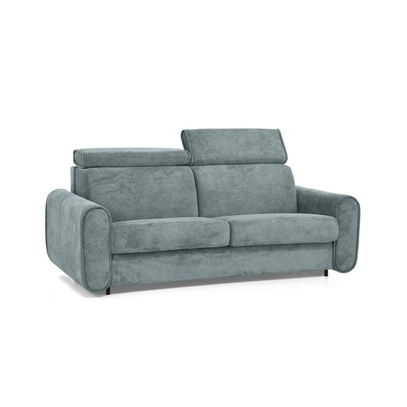 Třímístná pohovka PAVARTI s italským rámem a matrací – funkce spaní | Elegantní velours