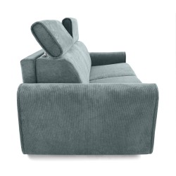 Třímístná pohovka PAVARTI s italským rámem a matrací – funkce spaní | Elegantní velours