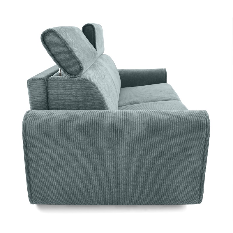 Třímístná pohovka PAVARTI s italským rámem a matrací – funkce spaní | Elegantní velours